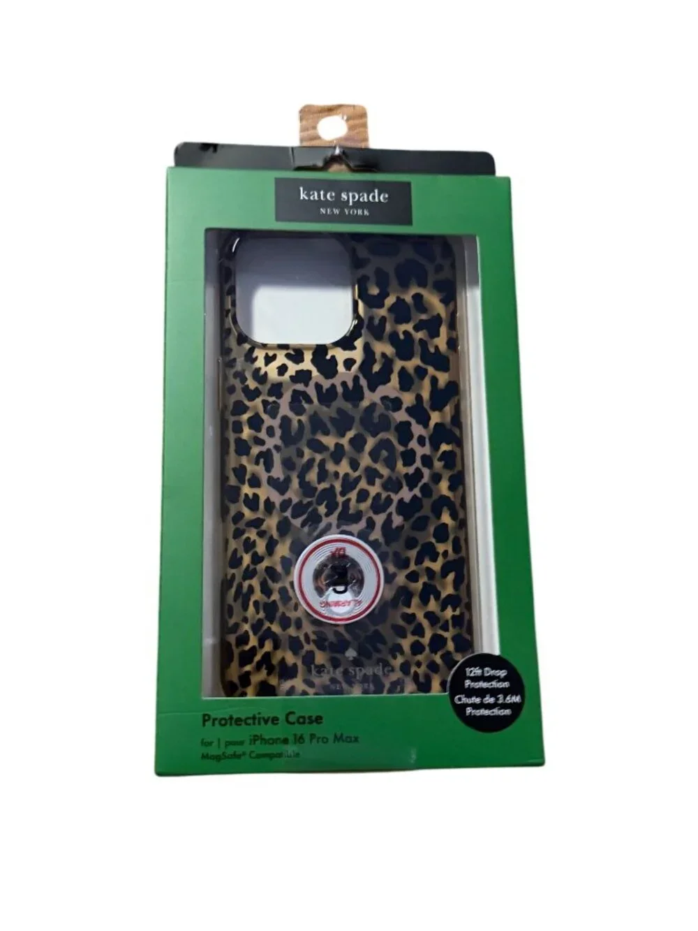 KATE SPADE iPhone 16 Pro Max Cheetah Print Phone Case NEW NIB